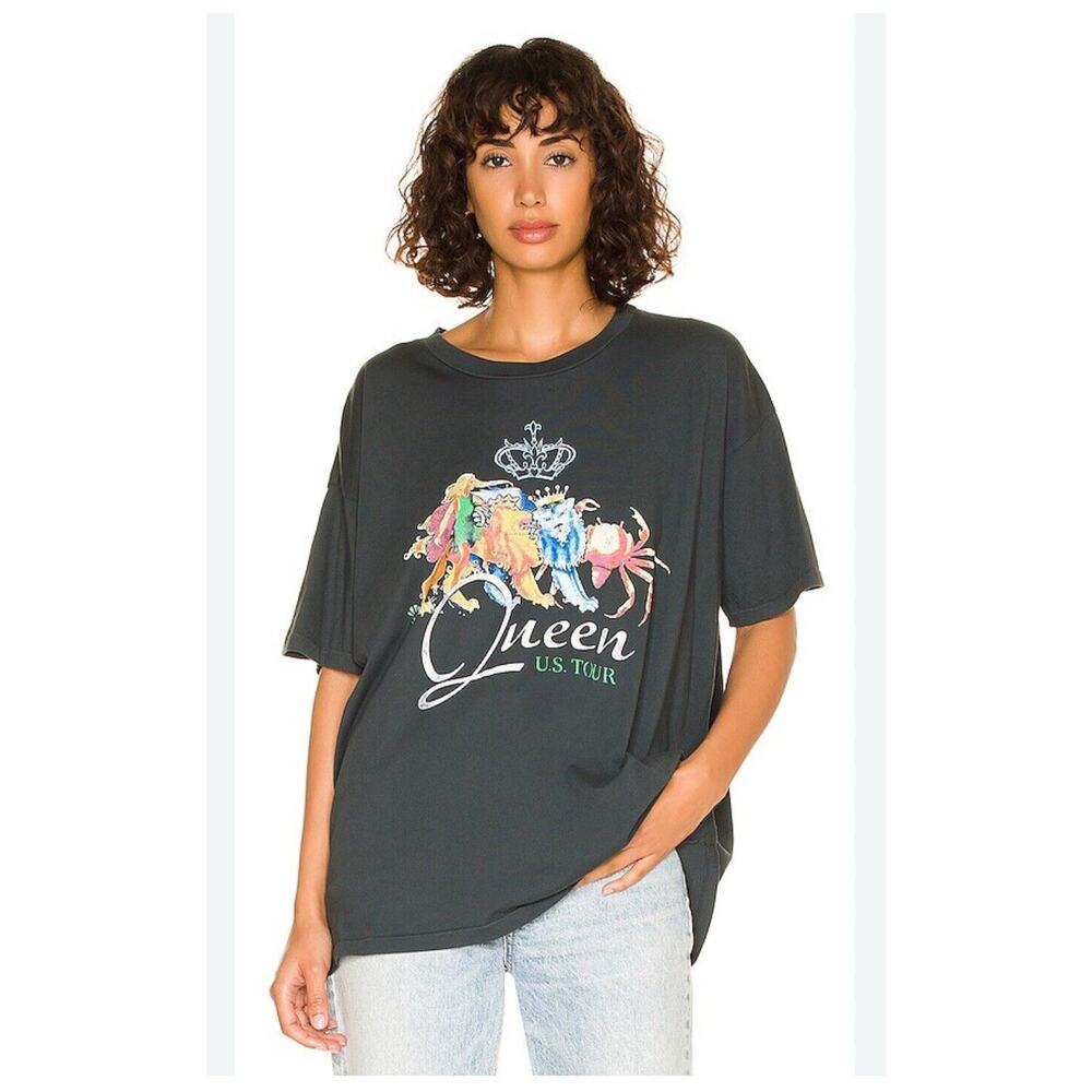 Daydreamer Queen US Tour Merch Oversized Tee in Vintage Black Festival SZ M READ